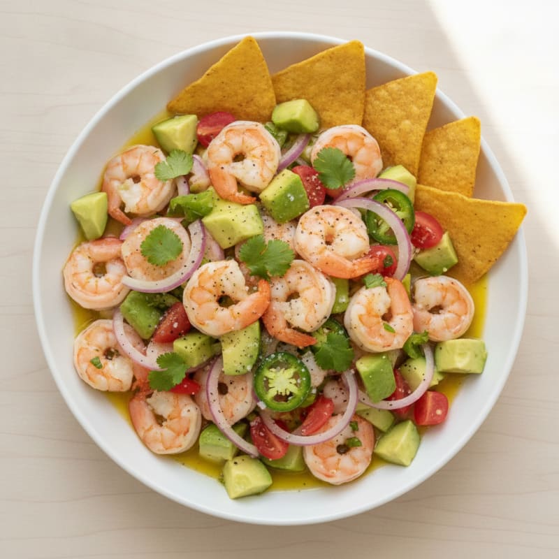 Zesty Shrimp Avocado Ceviche