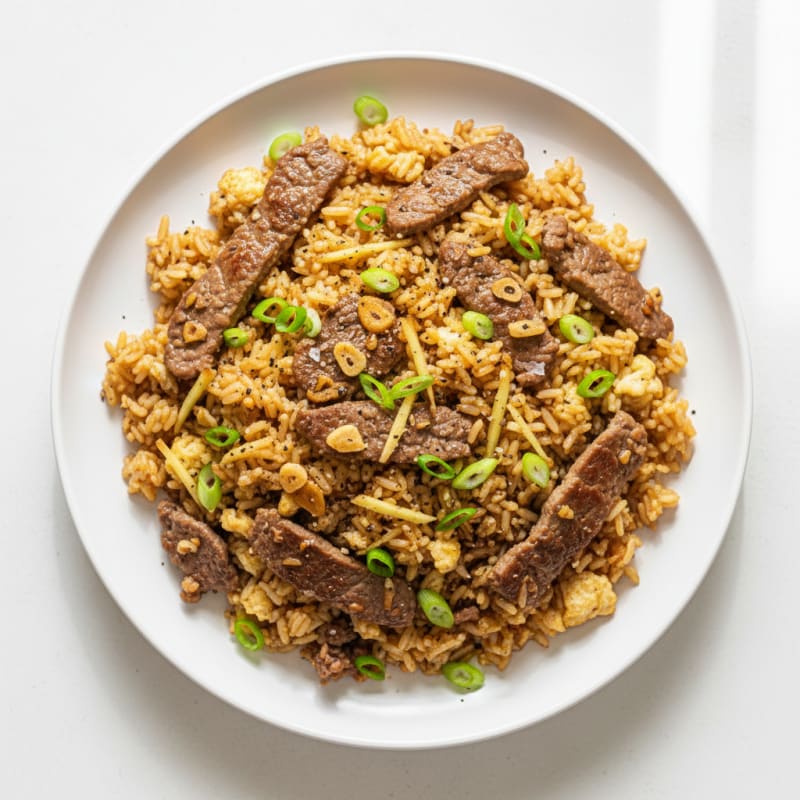 Garlic Beef Fried Rice