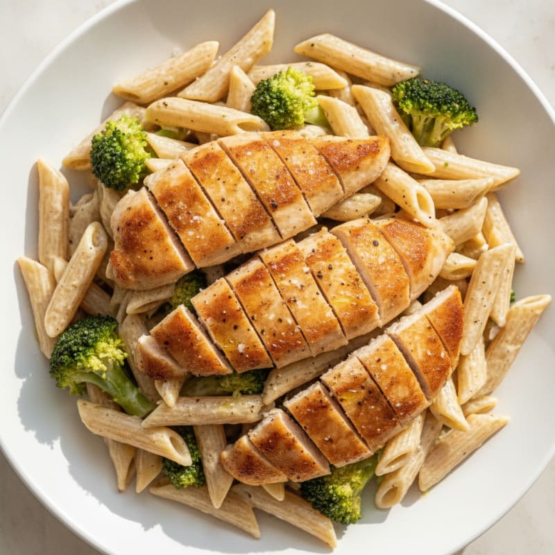 Garlic Parmesan Chicken Alfredo Pasta