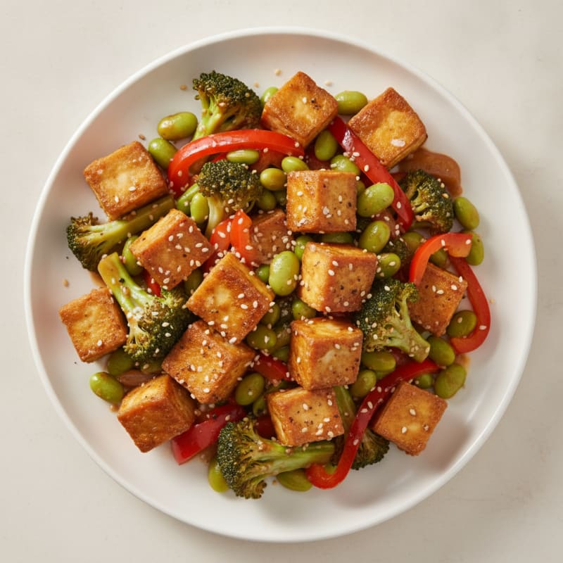 Sesame Tofu Stir-Fry