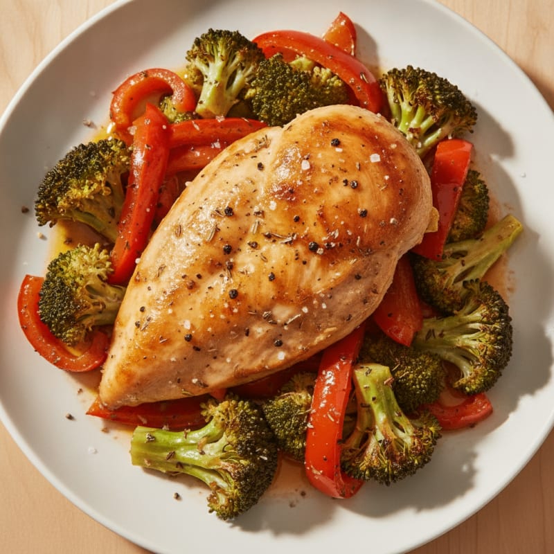 Garlic Herb Roasted Chicken with Vegetables