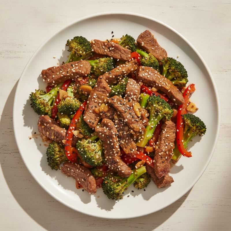 Sesame Beef and Broccoli Stir-Fry