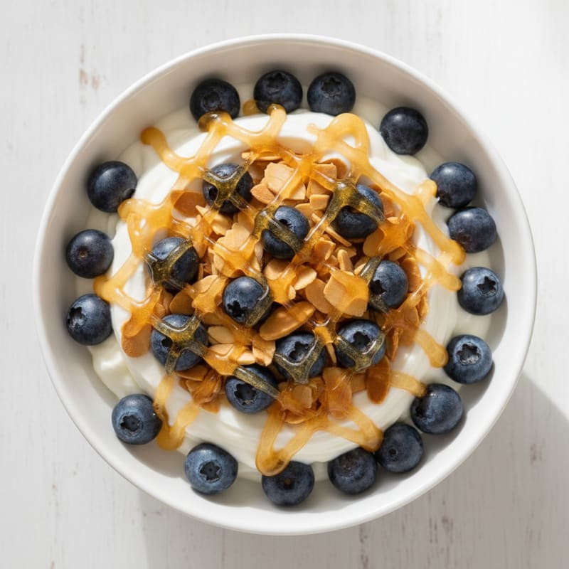 Greek Yogurt Parfait with Berries and Almonds