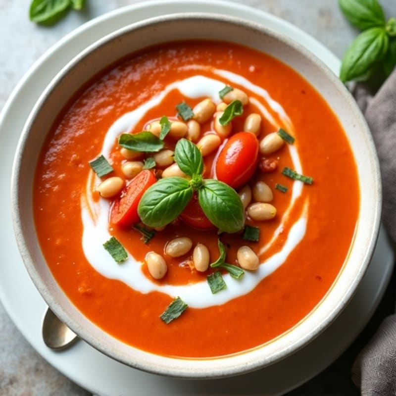 Creamy Roasted Tomato Basil Soup