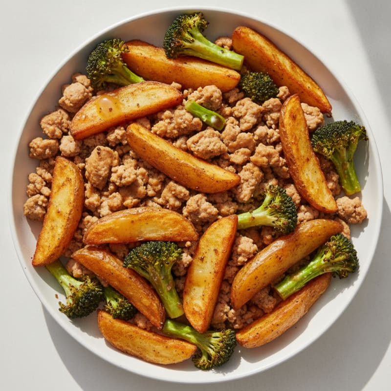 Air-Fried Turkey and Roasted Broccoli