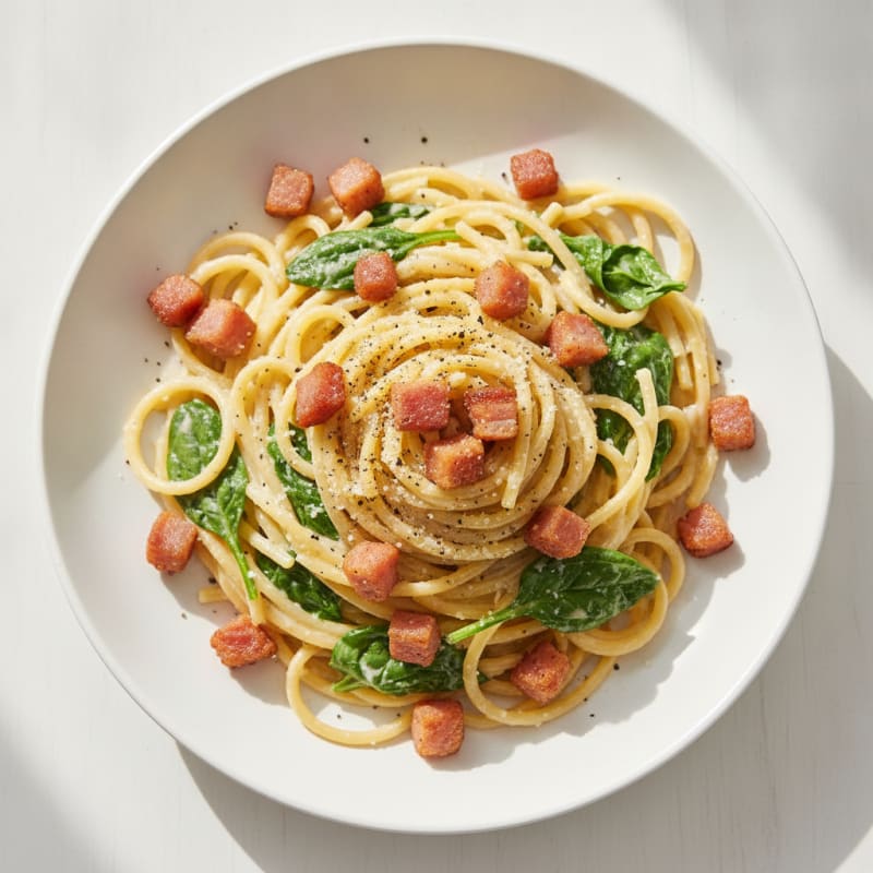 Classic Carbonara with Crispy Pancetta