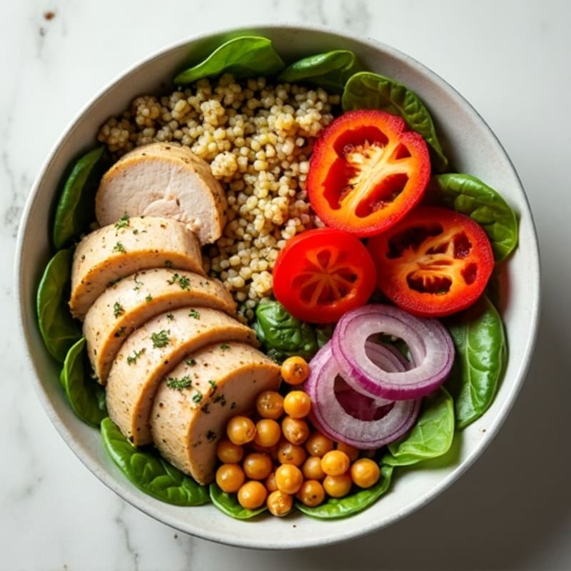 Herb-Roasted Turkey Breast with Quinoa Power Bowl