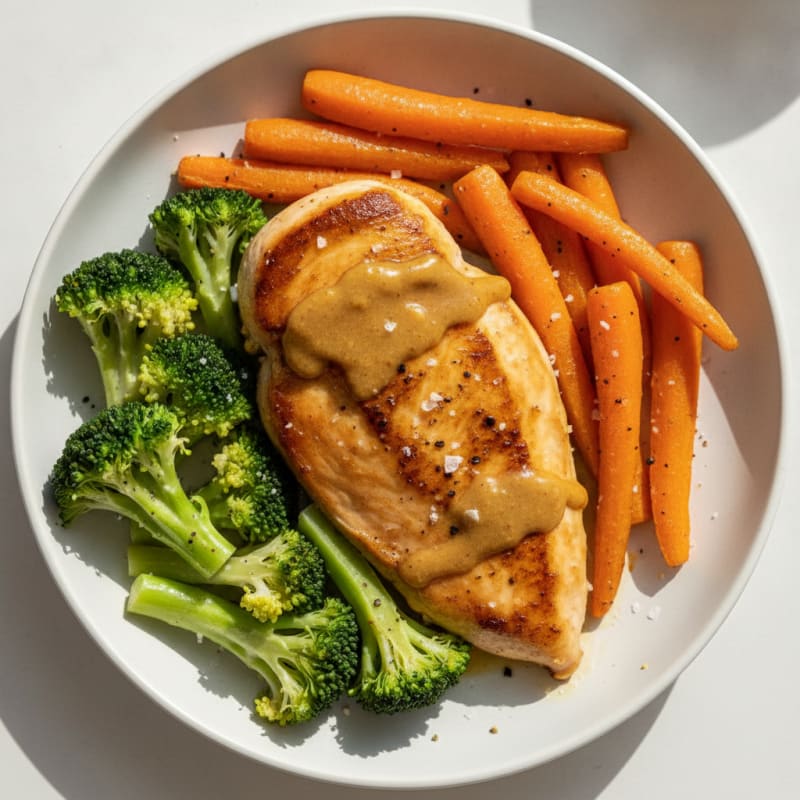 Pan-Seared Chicken with Honey Mustard Sauce