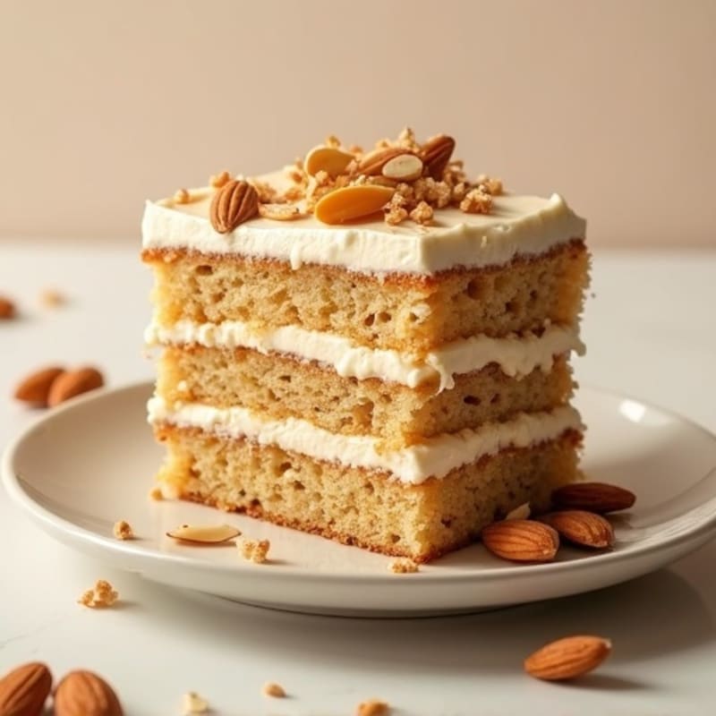 Honey Almond Layer Cake with Cinnamon