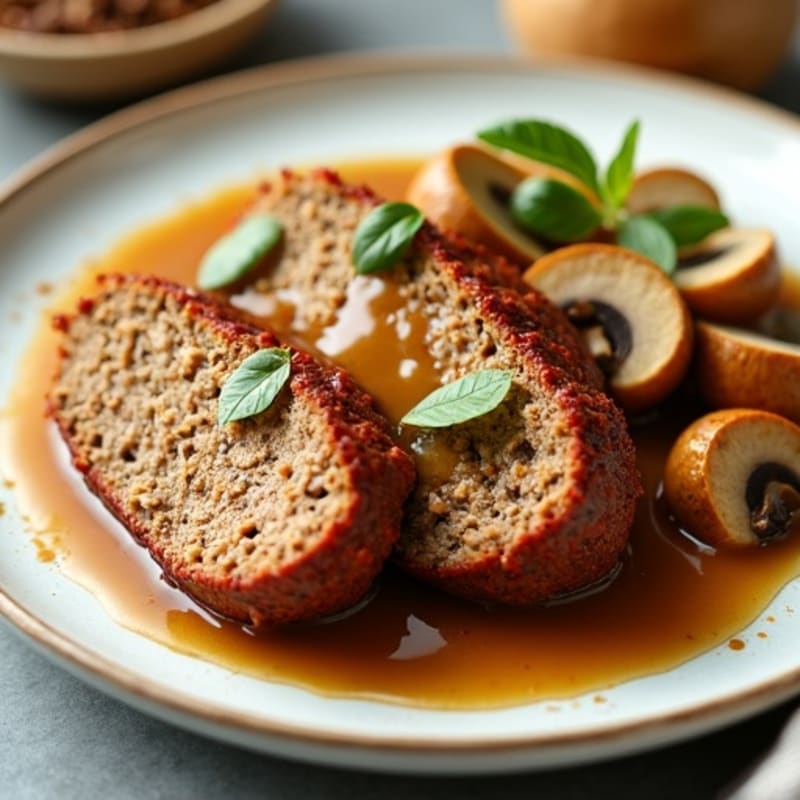 Healthy Lean Meatloaf with Savory Gravy
