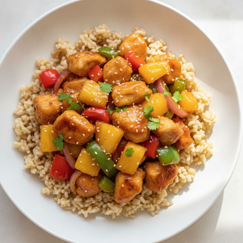 Sweet and Sour Chicken with Pineapple