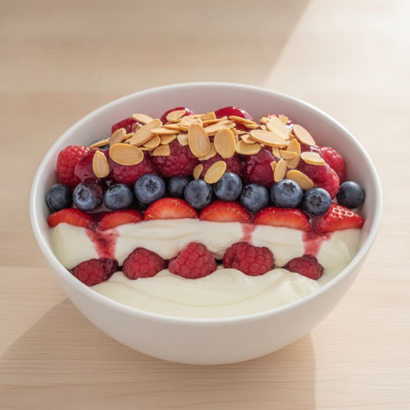 Creamy Greek Yogurt Protein Parfait with Mixed Berries