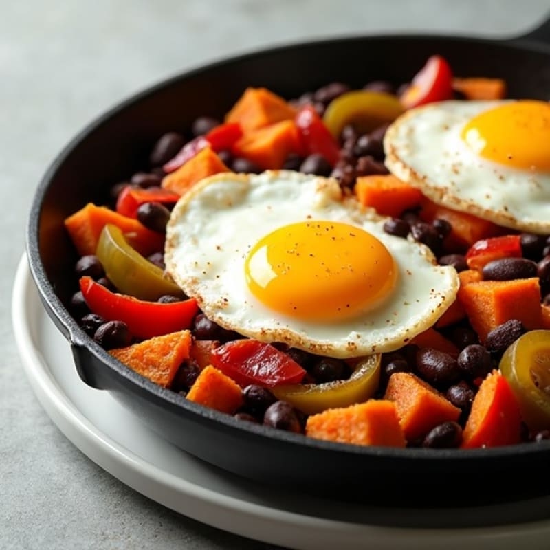 Budget-Friendly Black Bean Sweet Potato Skillet
