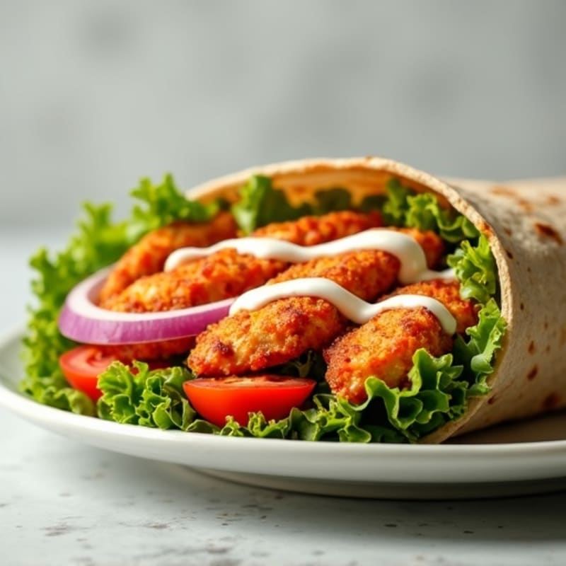 Crispy Buffalo Chicken Ranch Wrap