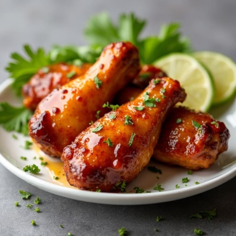 Crispy Honey Garlic Baked Chicken Wings