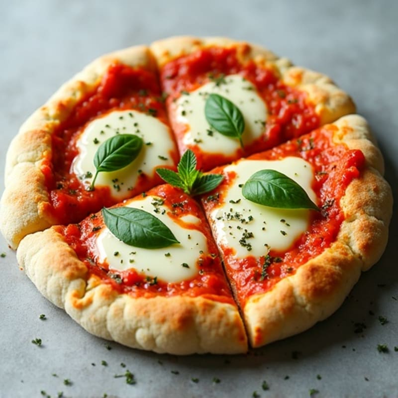 Cauliflower Crust Protein Pizza with Fresh Herbs