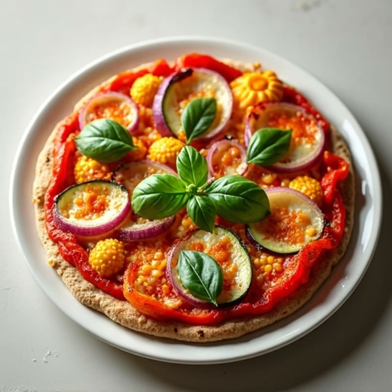 Crispy Chicken & Roasted Vegetable Pizza