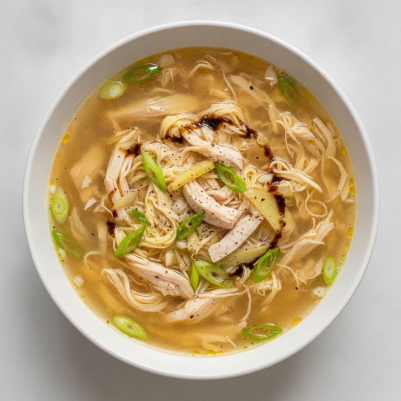 Ginger-Scallion Egg Drop Soup