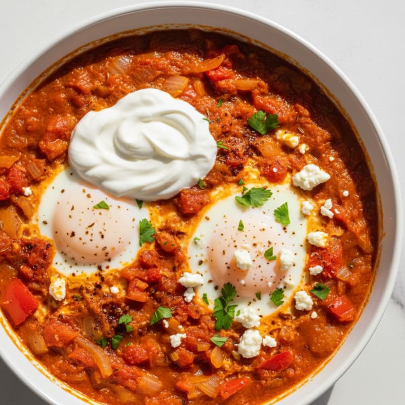 Zesty Baked Eggs with Smoky Tomato Sauce