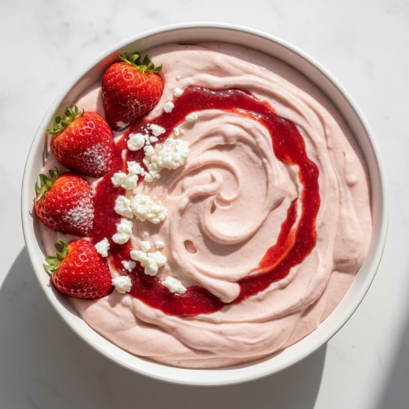 Thick Strawberry Cheesecake Protein Shake