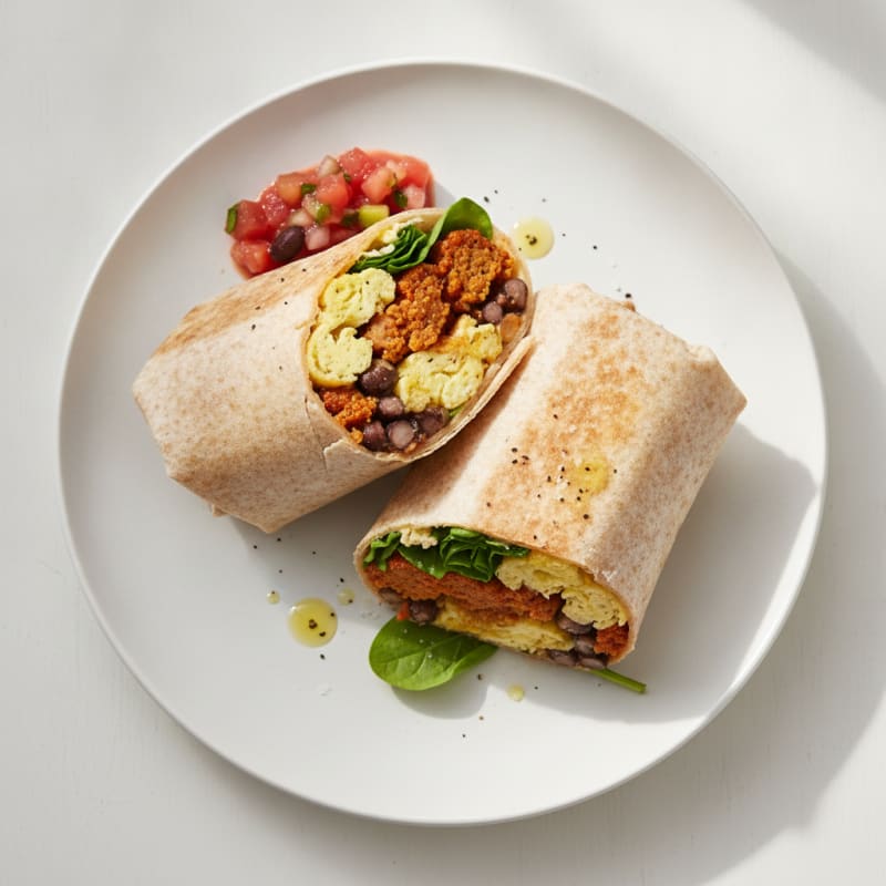 Hearty Chorizo and Egg Breakfast Burrito