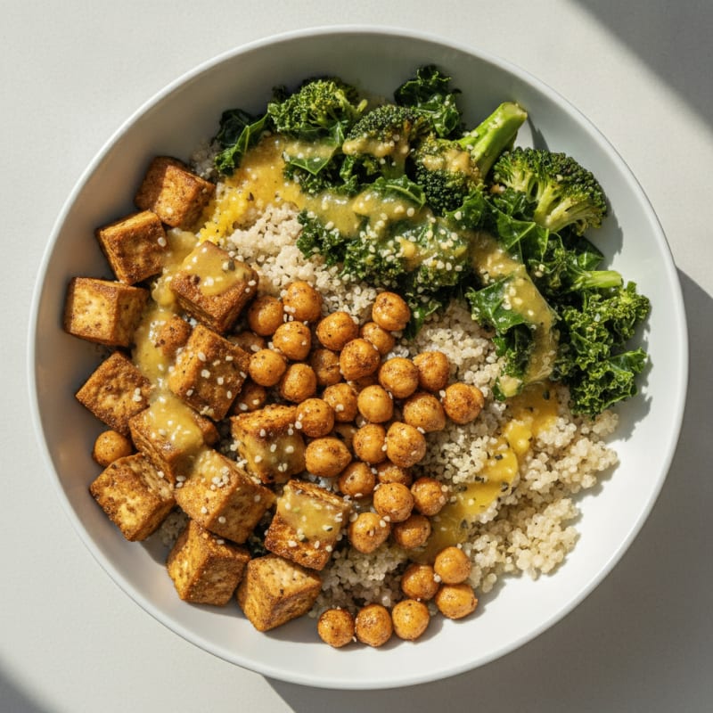 Roasted Chickpea and Veggie Buddha Bowl