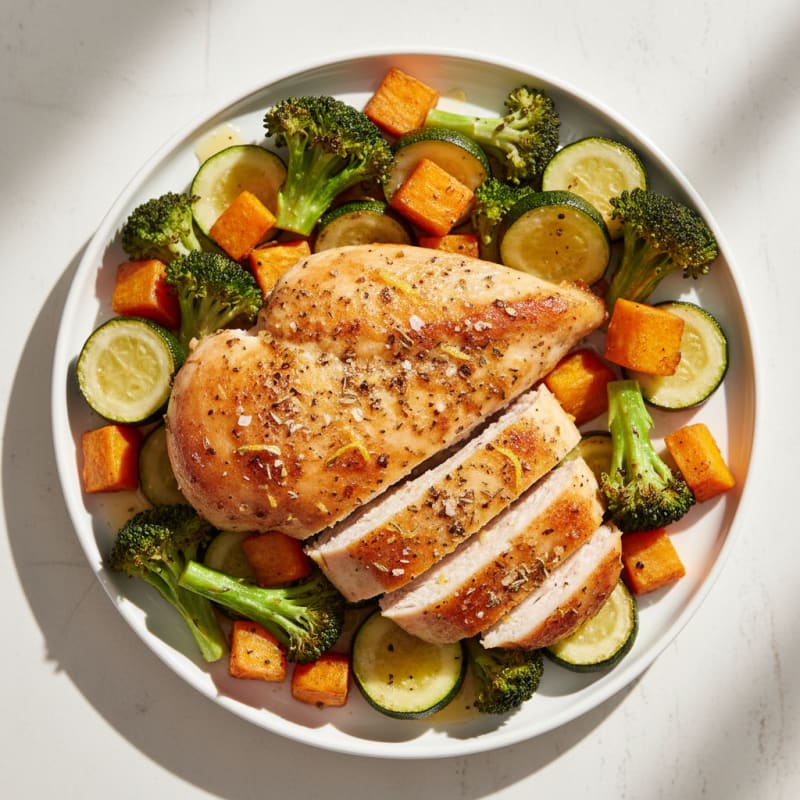 Crispy Lemon Herb Roasted Chicken