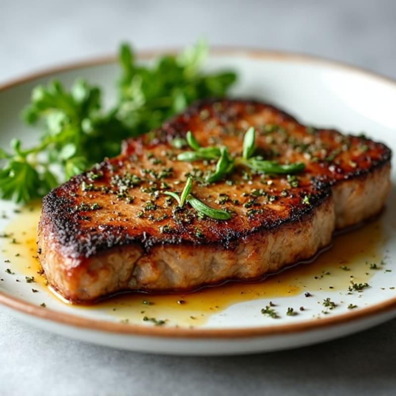Garlic-Herb Crusted Pan-Seared Steak