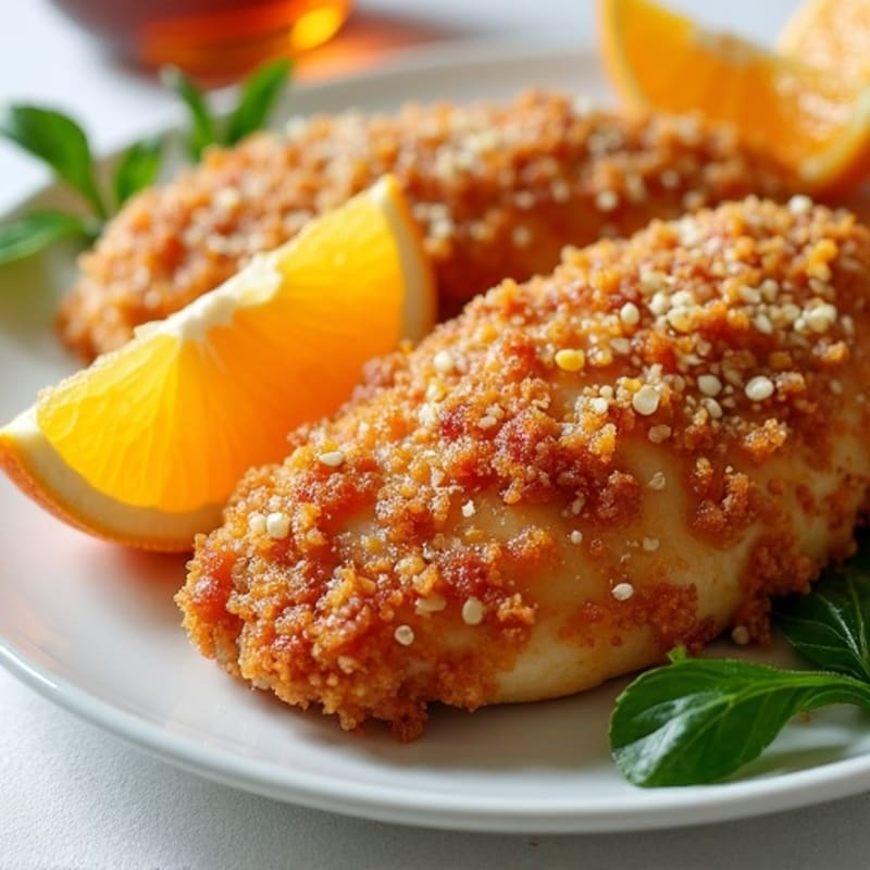 Crispy Honey-Orange Glazed Chicken
