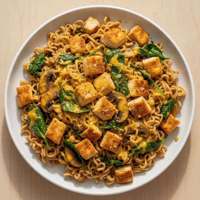 Savory Cheesy Ramen Noodles