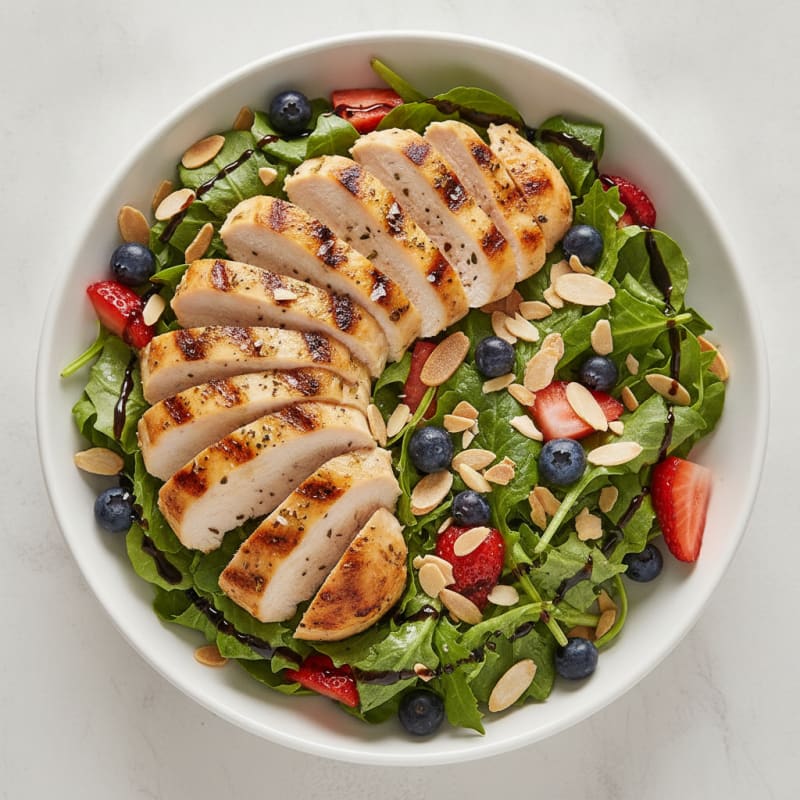 Herb-Grilled Chicken and Berry Salad