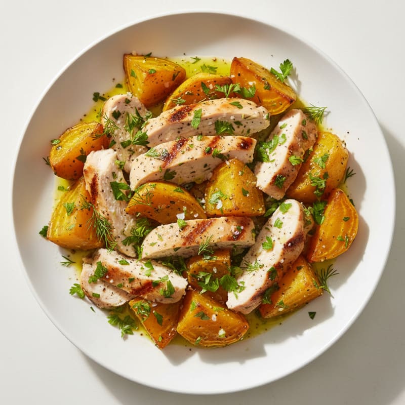 Golden Roasted Beets with Zesty Herbs