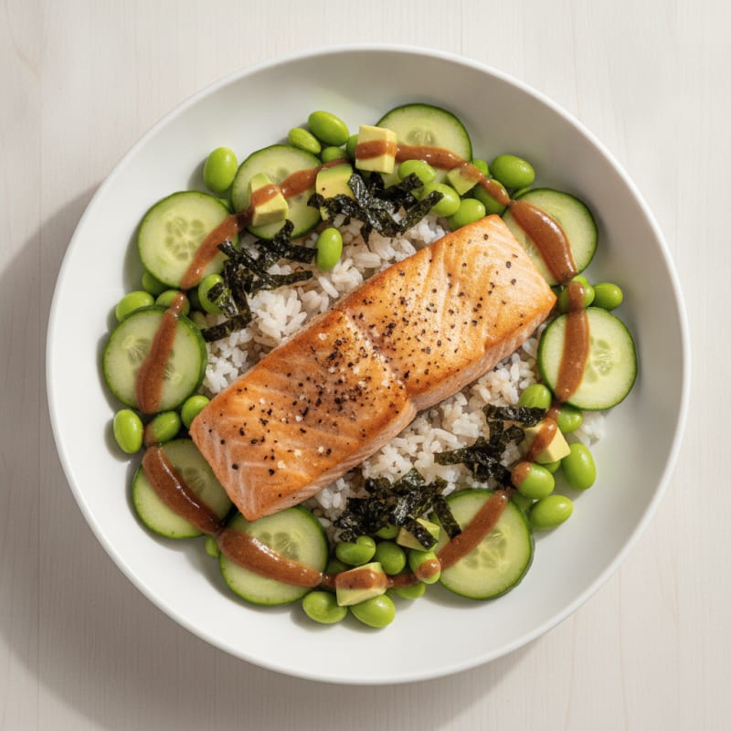 Salmon Sushi Rice Bowl