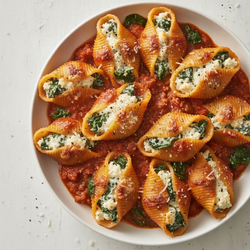 Spinach & Ricotta Stuffed Shells