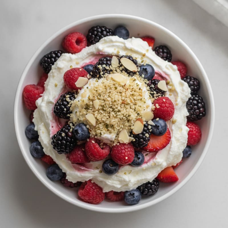 Creamy Greek Yogurt and Mixed Berry Protein Parfait