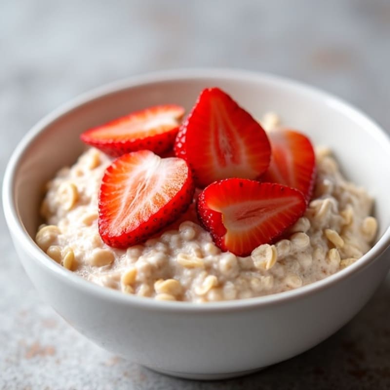 Strawberry Vanilla Creamy Overnight Oats