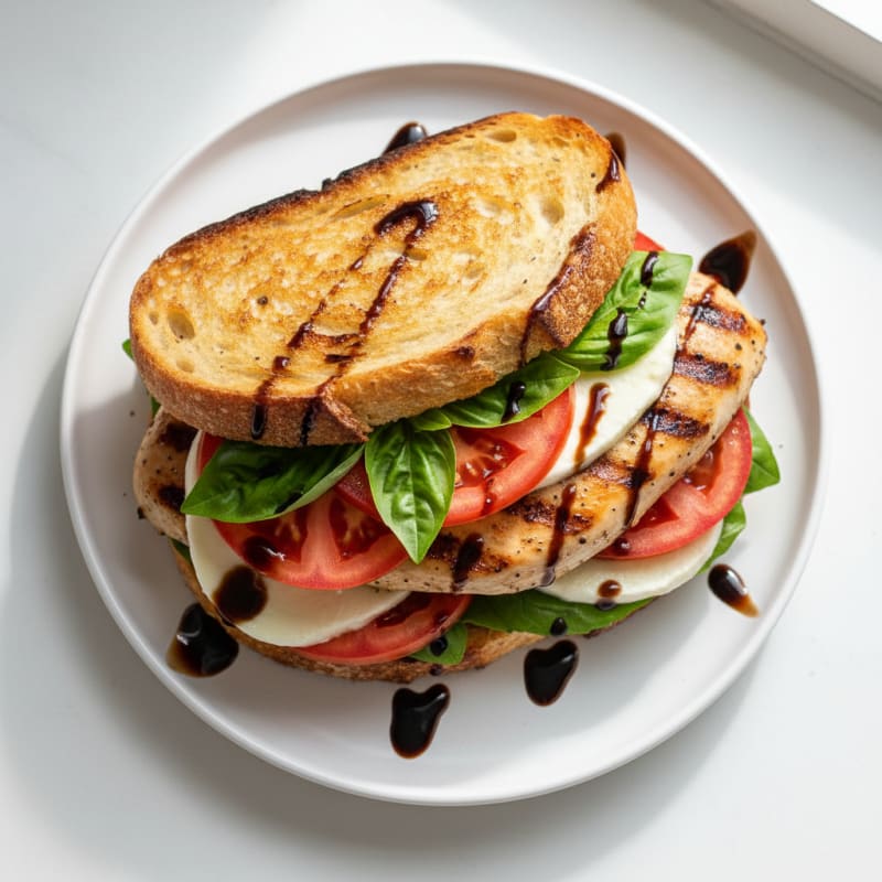 Grilled Caprese Chicken Sandwich