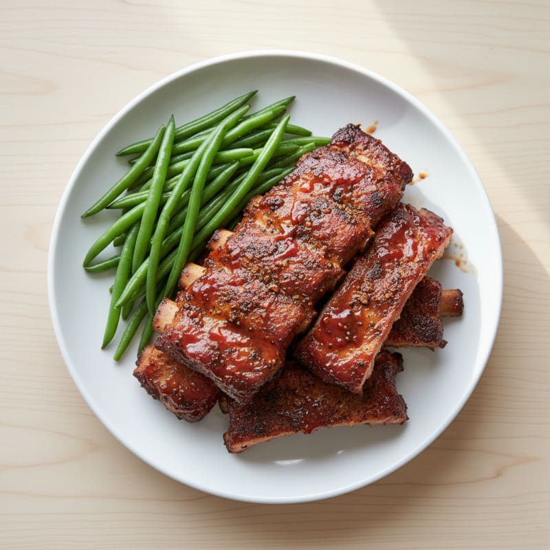 Smoked BBQ Ribs with Tangy Glaze