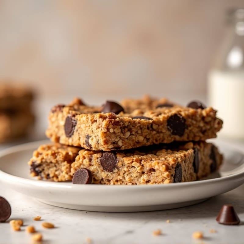 High Protein Chewy Peanut Butter Chocolate Oat Bars