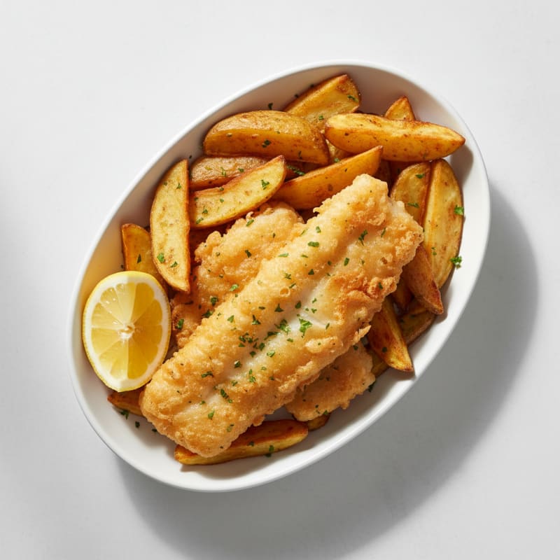 Classic Beer-Battered Cod and Chips