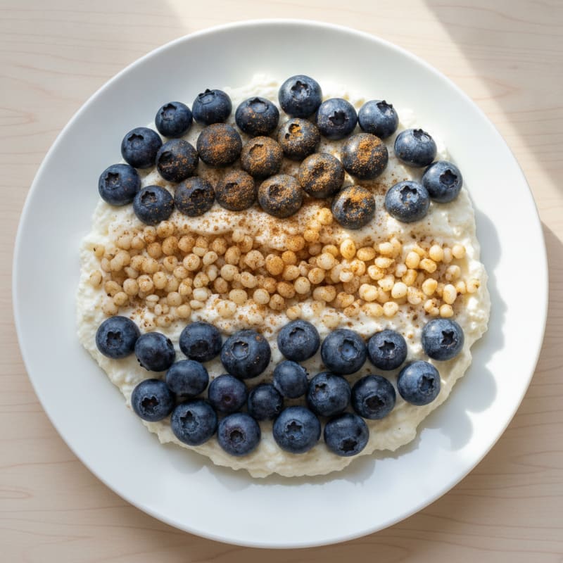 Silky Cottage Cheese and Berry Protein Parfait