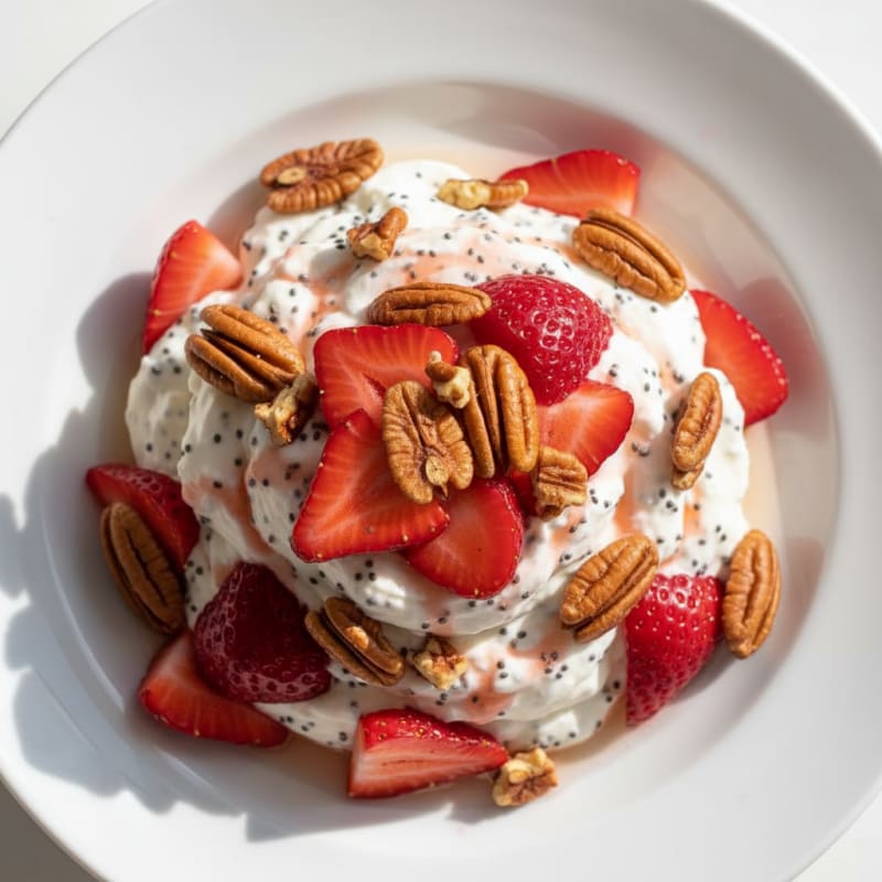 Greek Yogurt Protein Mousse with Berries