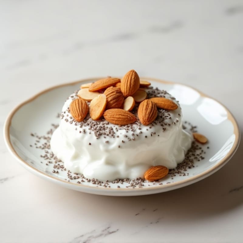Greek Yogurt with Chia Seeds and Almonds