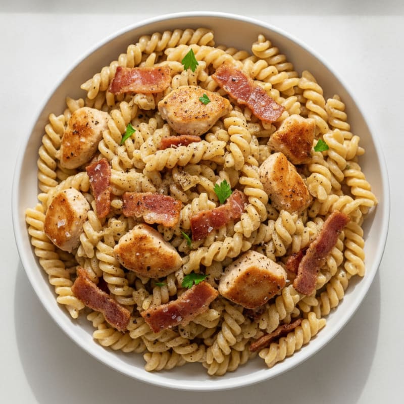 High-Protein Chicken Carbonara