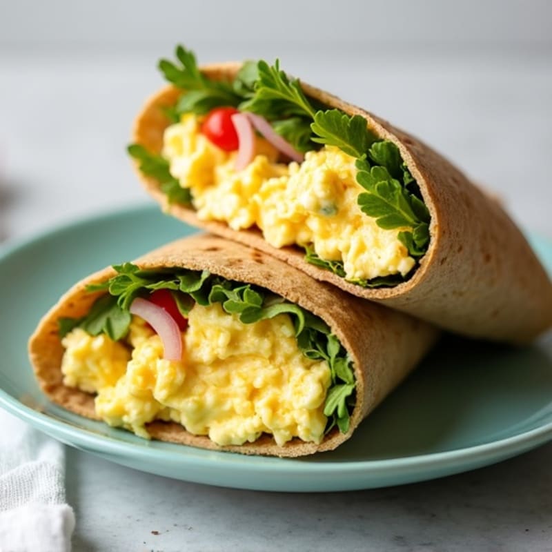 High-Protein Creamy Egg Salad Wraps