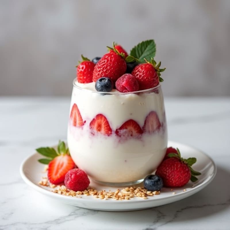 Creamy Greek Yogurt Protein Parfait with Mixed Berries