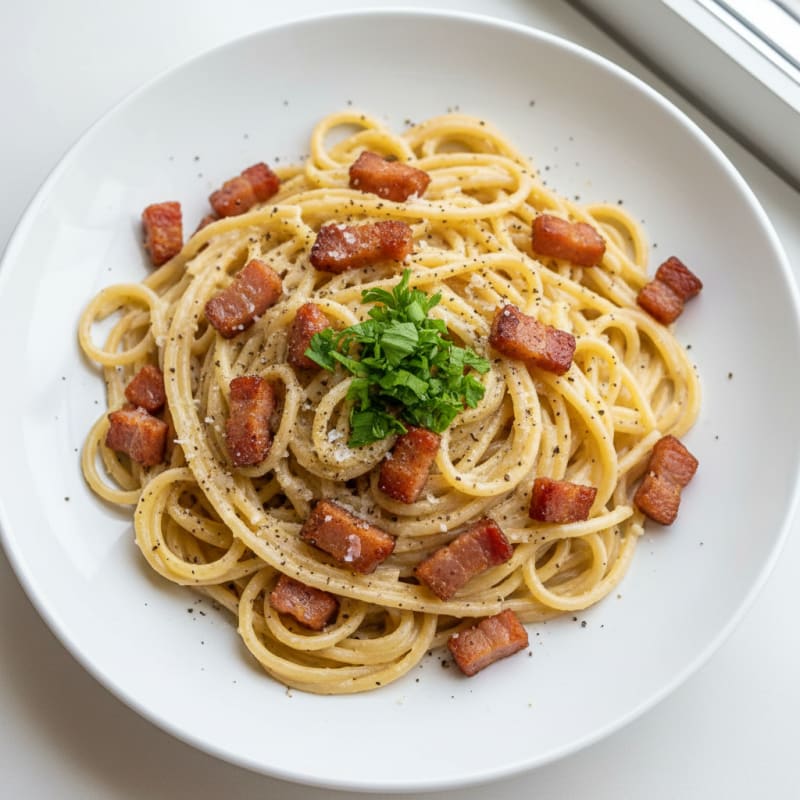 Classic Carbonara with Pancetta and Pecorino