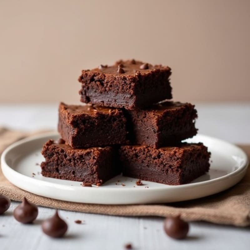 Fudgy Dark Chocolate Black Bean Brownies
