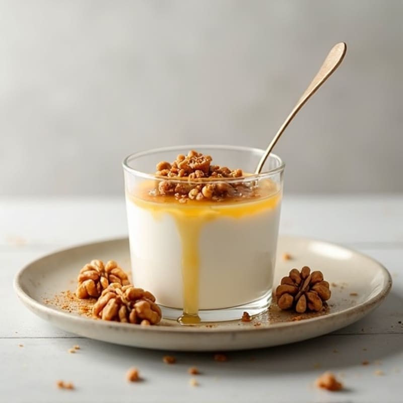 Greek Yogurt Protein Mousse with Toasted Walnuts