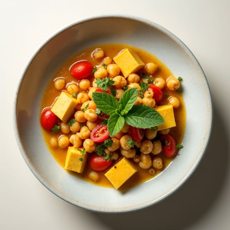 Fragrant Chickpea Curry with Fresh Herbs